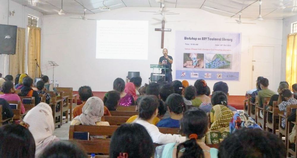A section of the gathering during the workshop held in the Chapel Hall, Dimapur Civil Hospital on October 28. (Morung Photo)